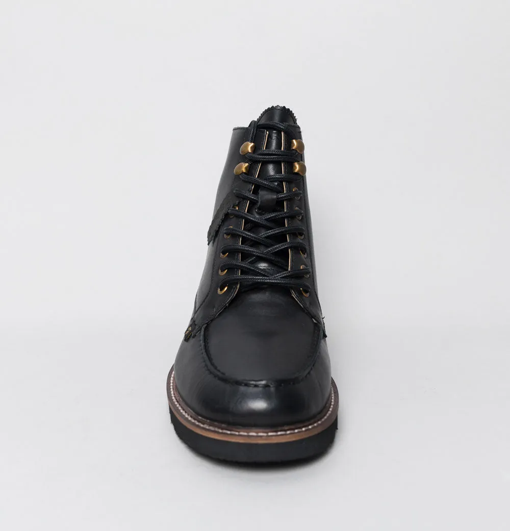 Farah Pantego Leather Boots Black