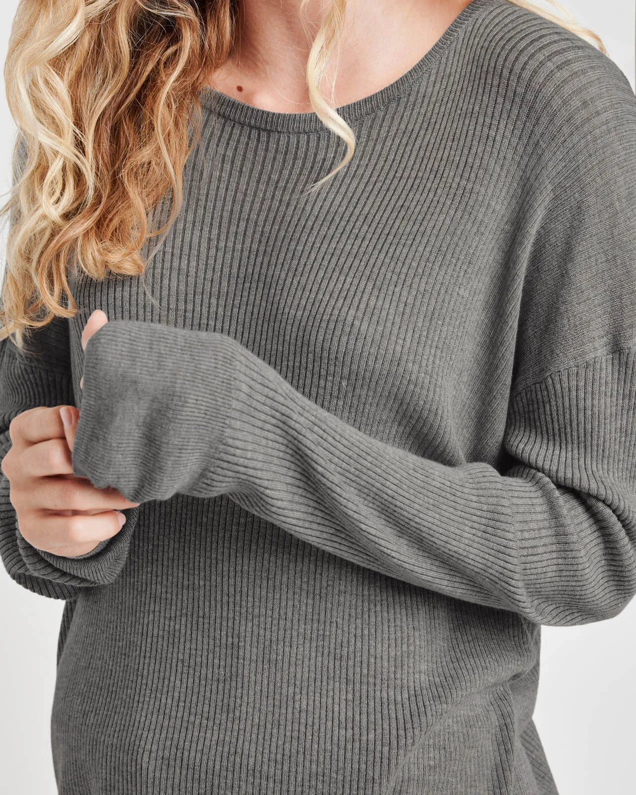 Georgie Cashblend Rib Sweater