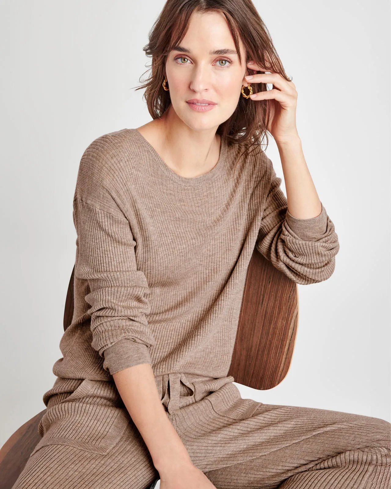 Georgie Cashblend Rib Sweater