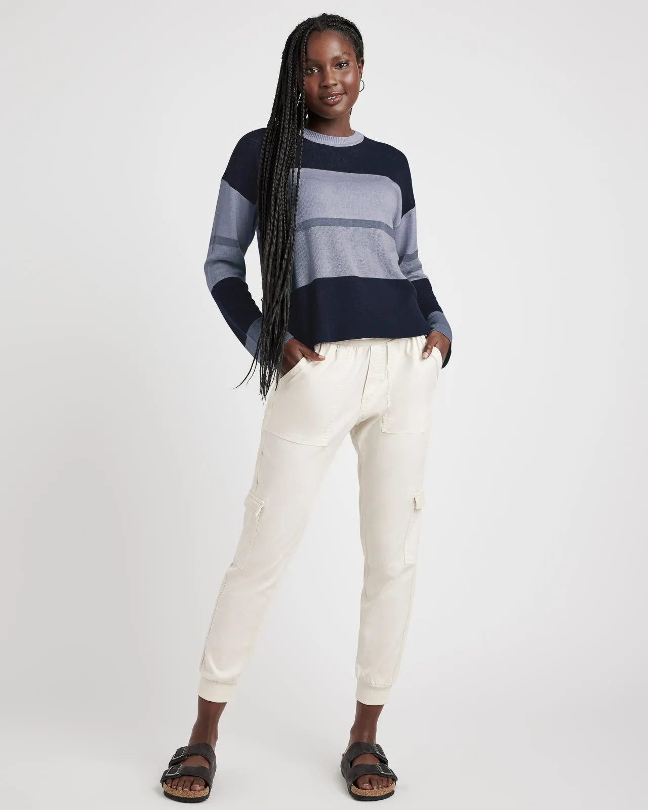 Georgie Cashblend Striped Sweater