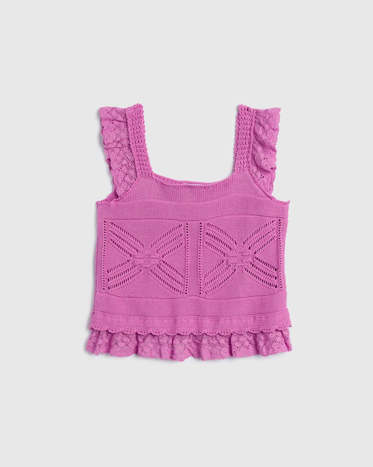 Girls Crochet Sweater Tank