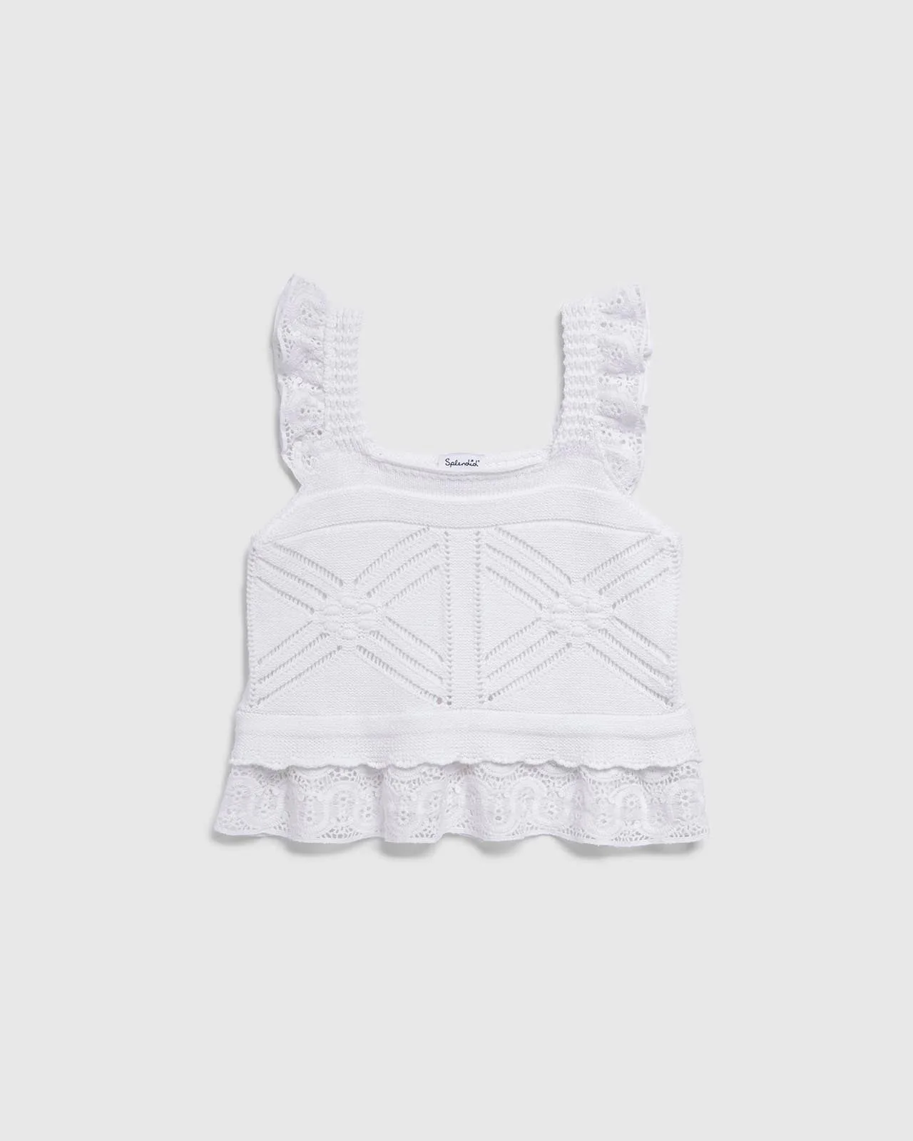 Girls Crochet Sweater Tank