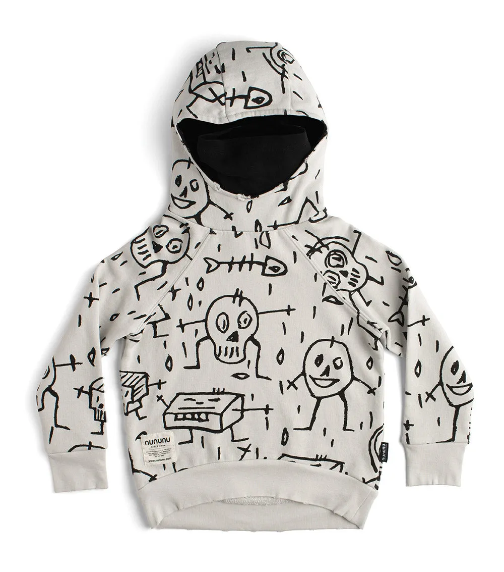 goofy skulls ninja hoodie