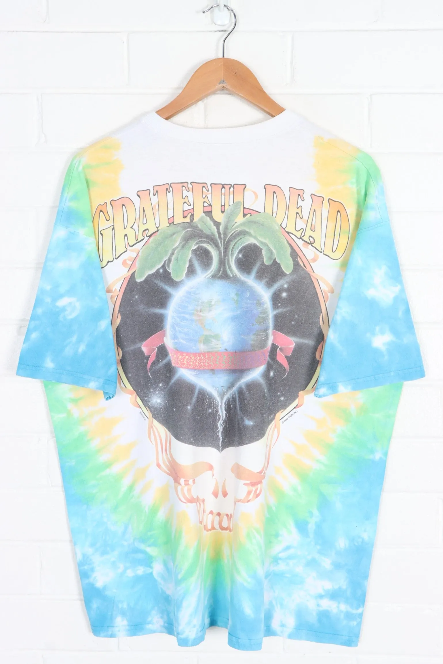 Grateful Dead 1998 Keep It Green/Let It Grow Tie Dye T-Shirt (XL)