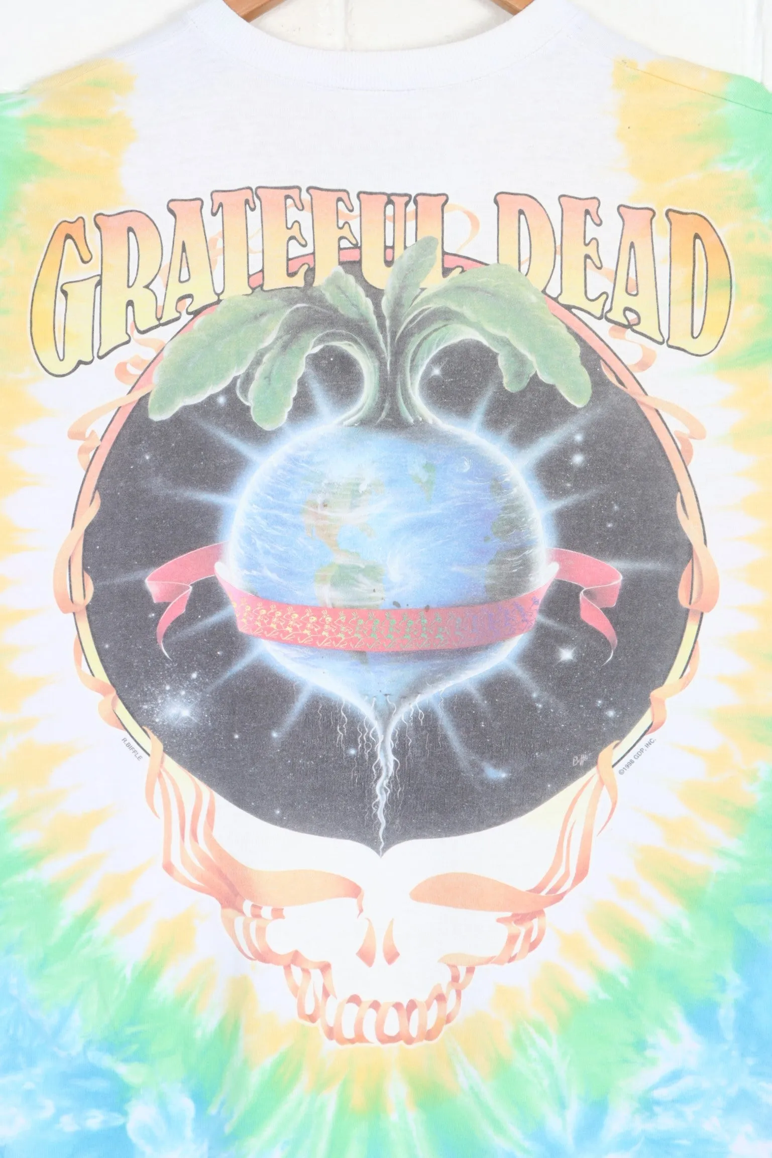 Grateful Dead 1998 Keep It Green/Let It Grow Tie Dye T-Shirt (XL)