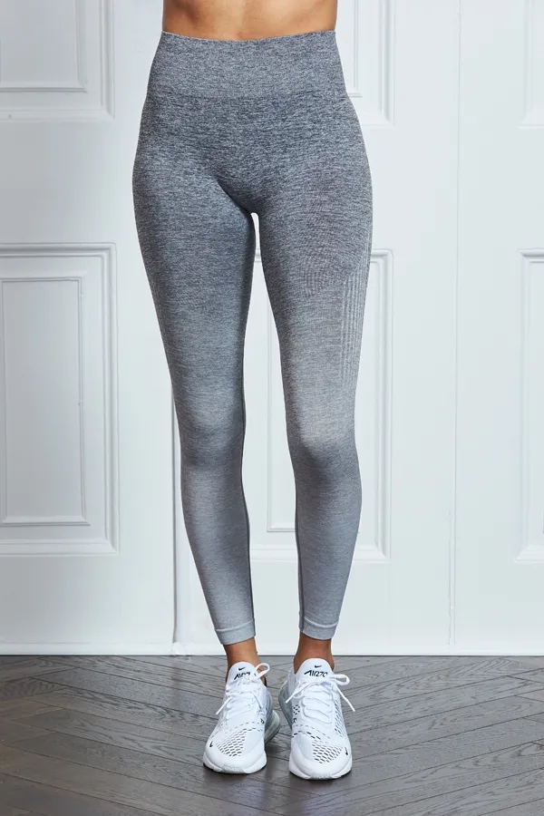 Grey Ombre Super Sleek High Waisted Activewear Leggings