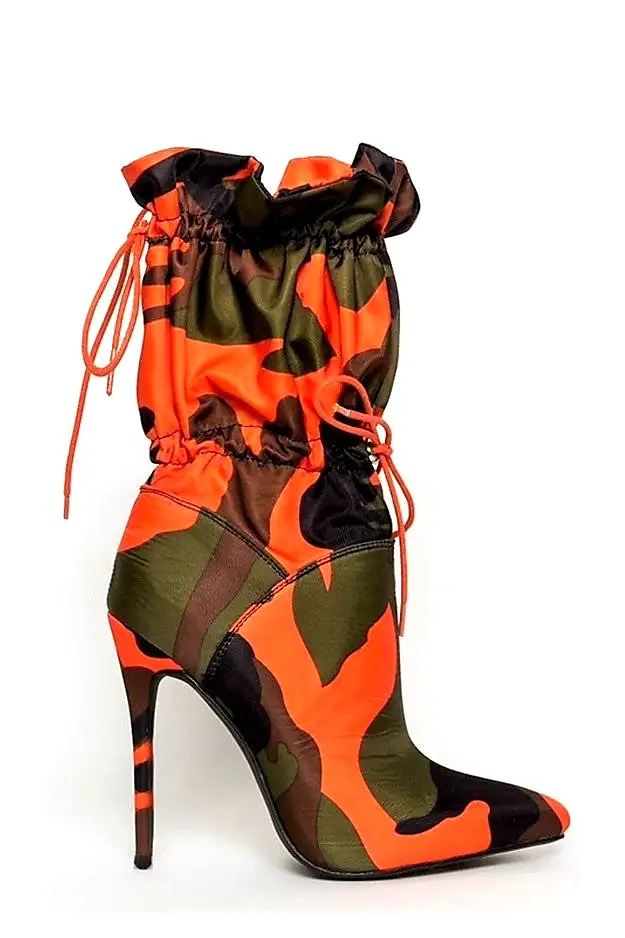 Gurl Soldier Camouflage Puffer Boots