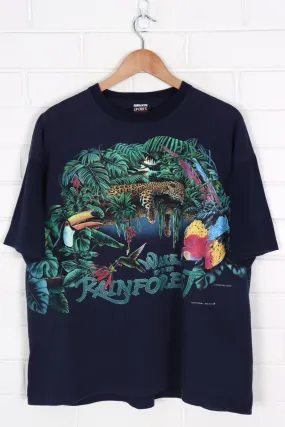 HABITAT 'Wake Up To The Rainforest' Leopard Toucan Animal Tee (XL)