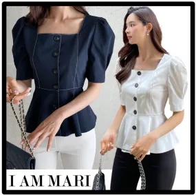 I AM MARI  |Casual Style Logo Shirts & Blouses