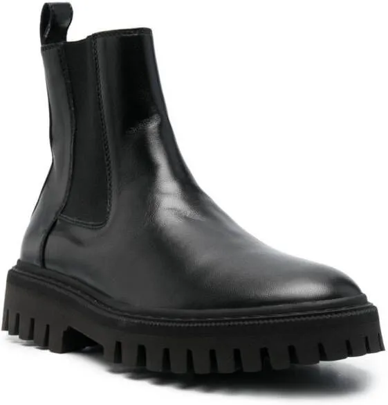 IRO elasticated leather boots Black