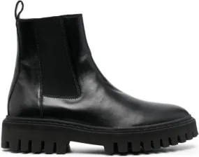 IRO elasticated leather boots Black