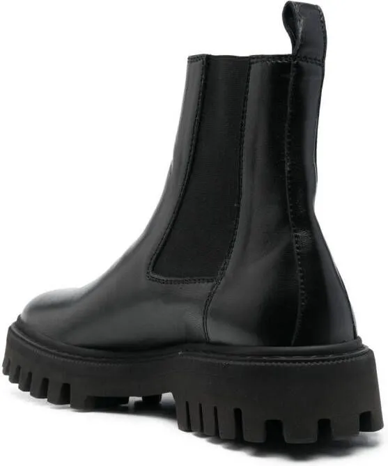 IRO elasticated leather boots Black