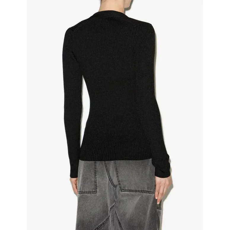 Isabel Marant  |Casual Style Plain Elegant Style V-neck & Crew neck