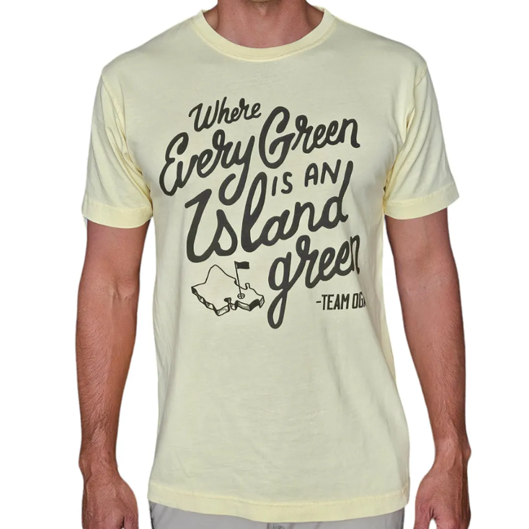 Island Green - OGA Unisex Graphic Tee - Lilikoi Yellow