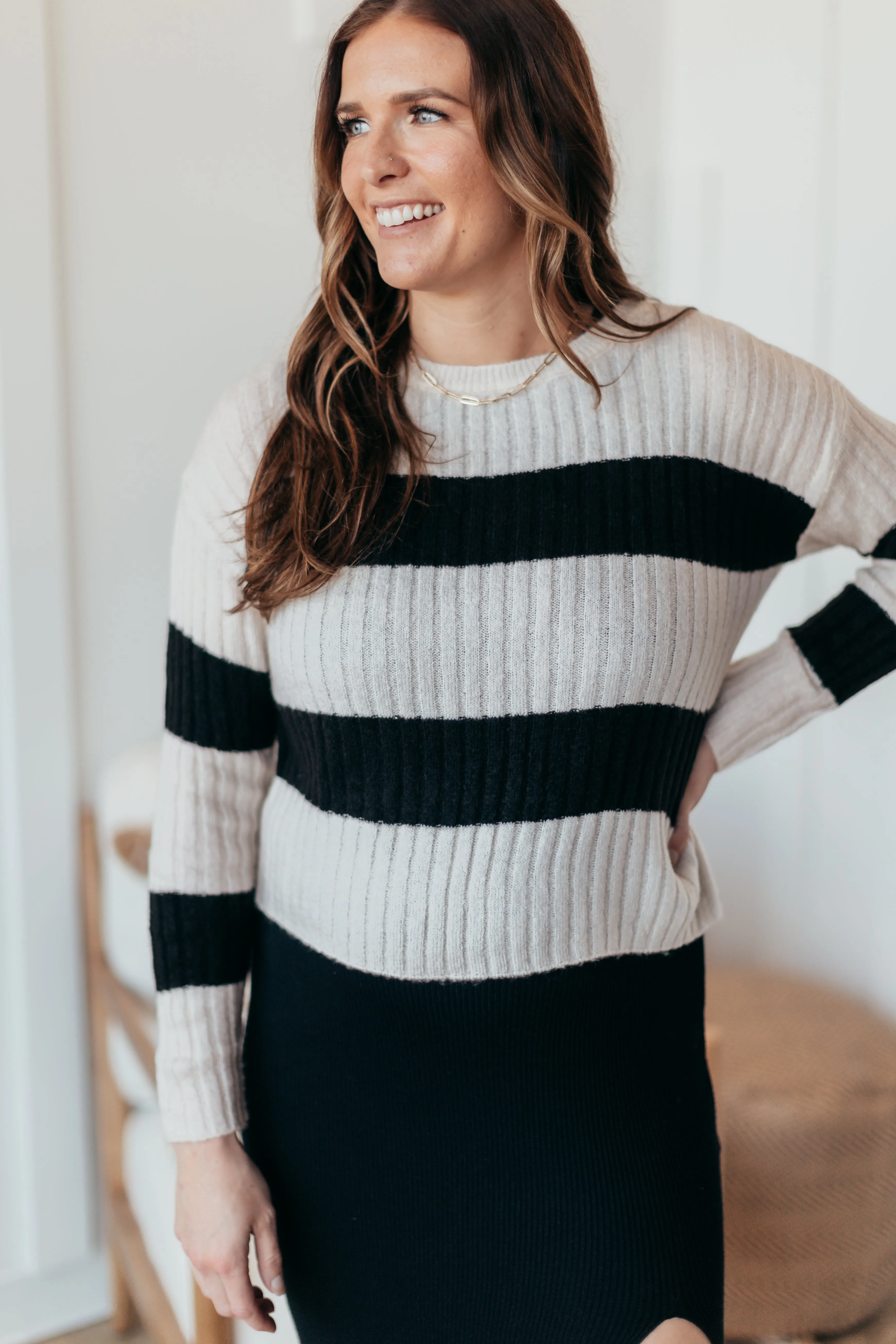 Keep It Stripe Knit Sweater - 2 Colors