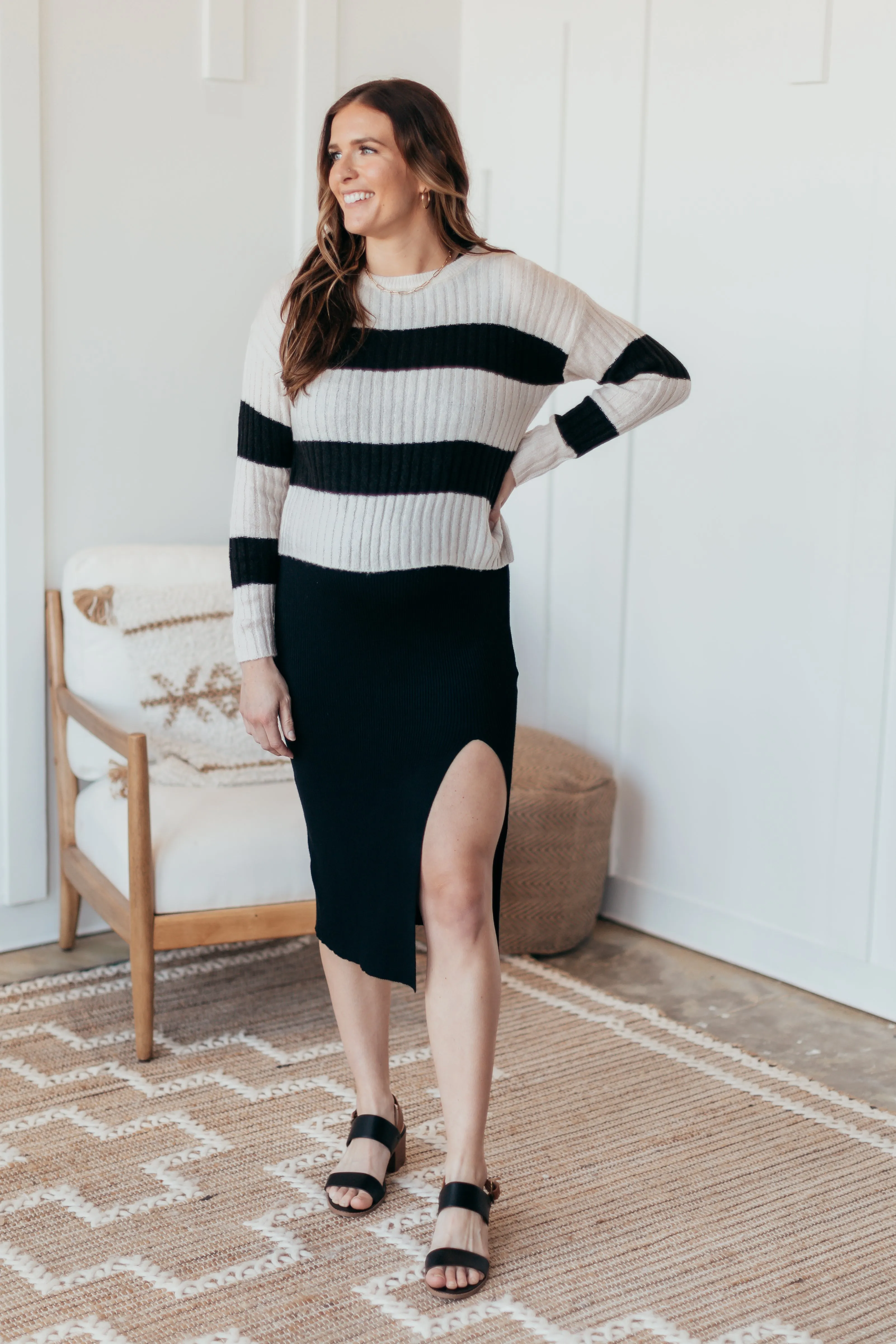 Keep It Stripe Knit Sweater - 2 Colors