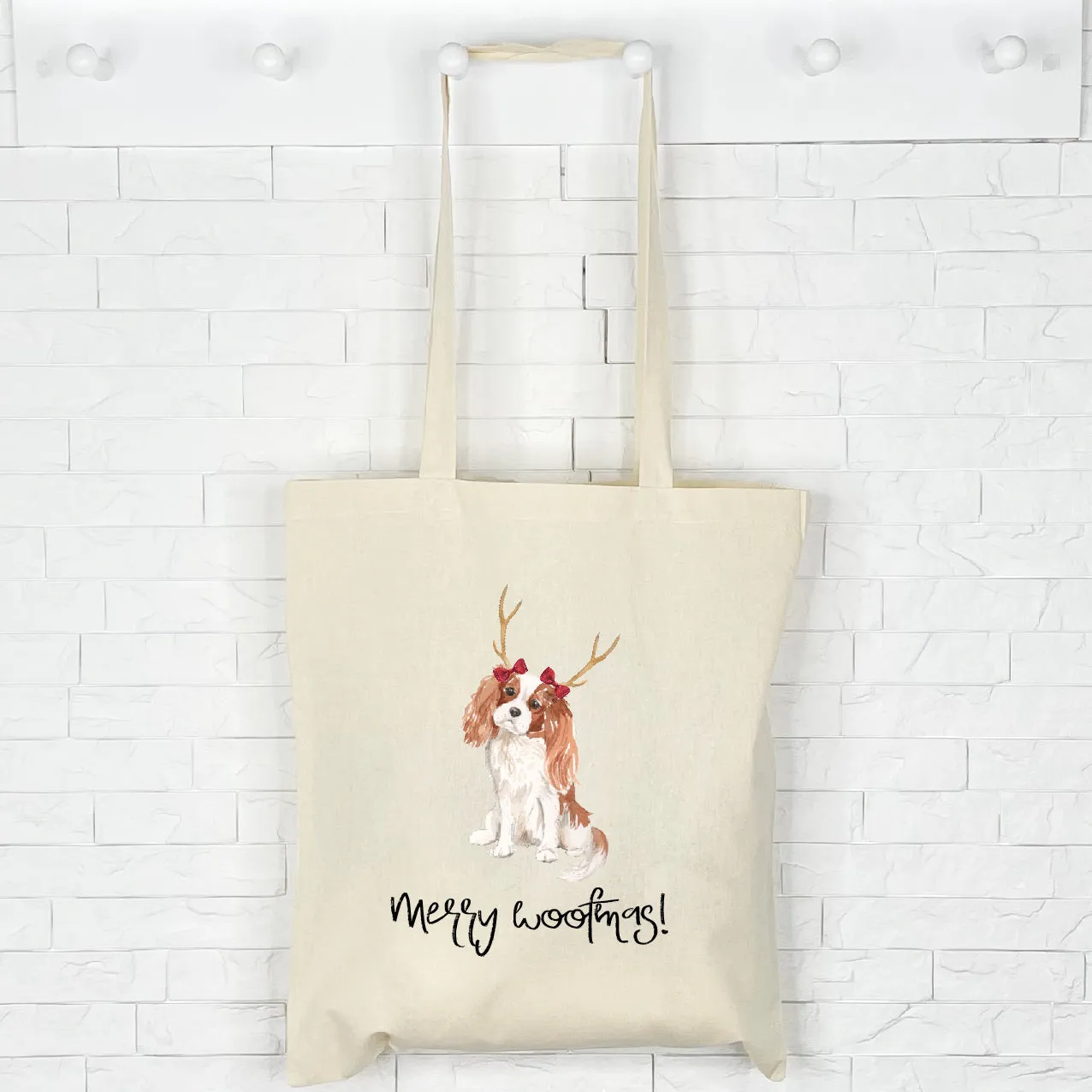 King Charles Cavalier Christmas Tote Bag