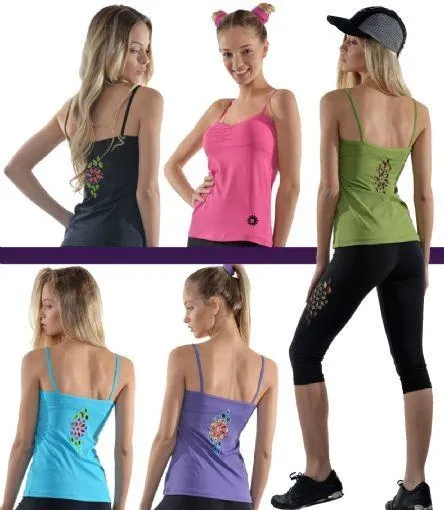 Last Chance! Margarita Activewear Mesh Long Tank 413218