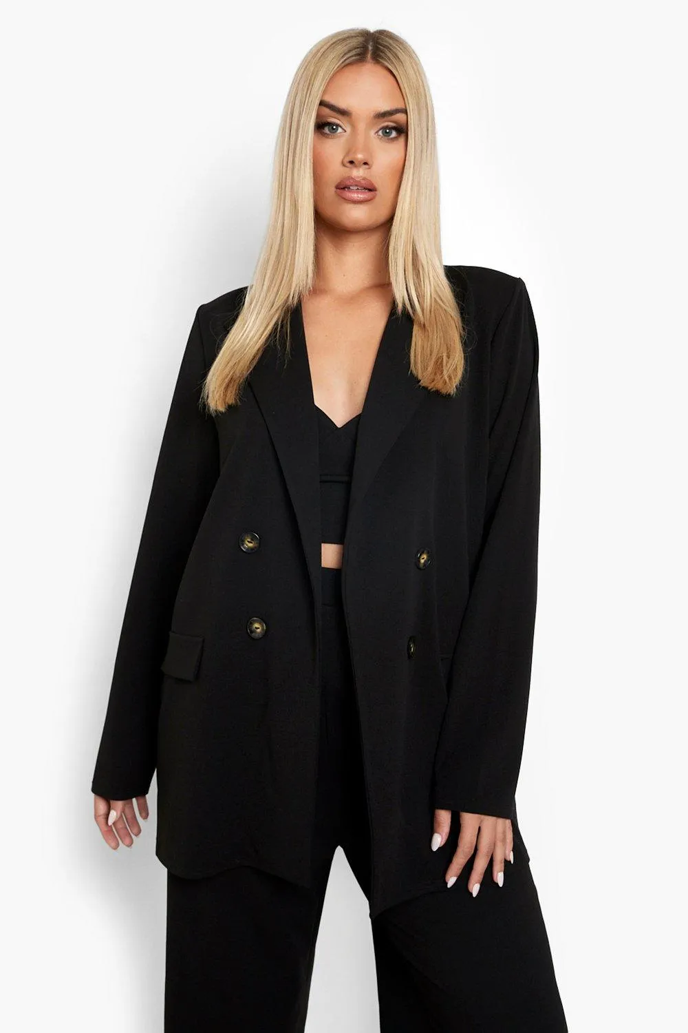 La'Tecia Plus Oversized Suit Blazer