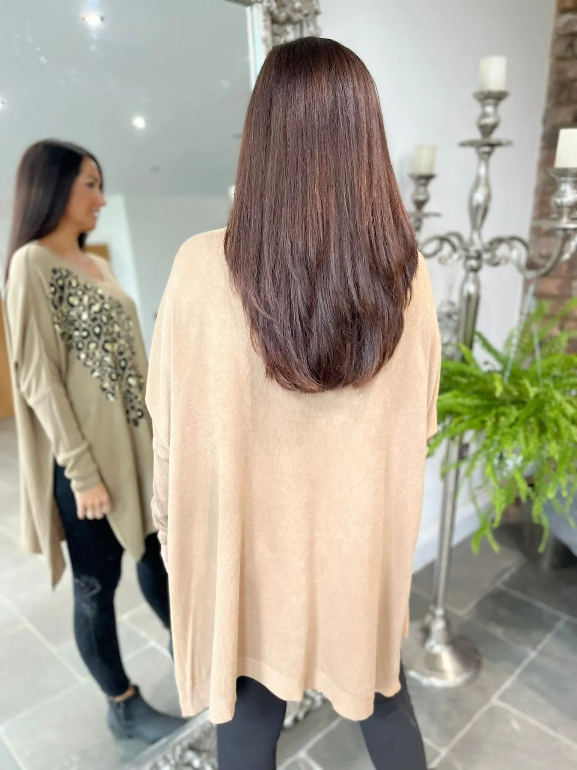 Leopard Shoulder Fine Knit Livvy