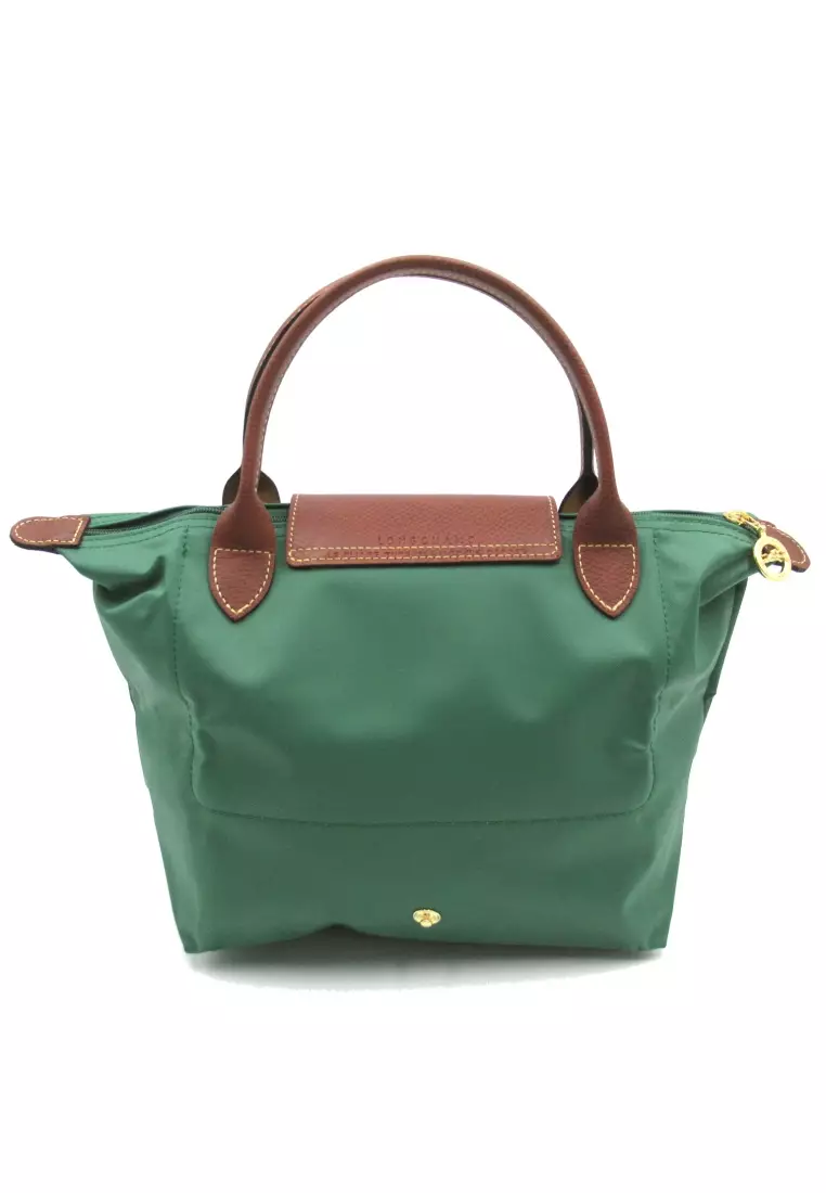 Longchamp Pre-loved LONGCHAMP Le Preage Original S top handle bag Handbag tote bag others Recycled Polyamide green sage