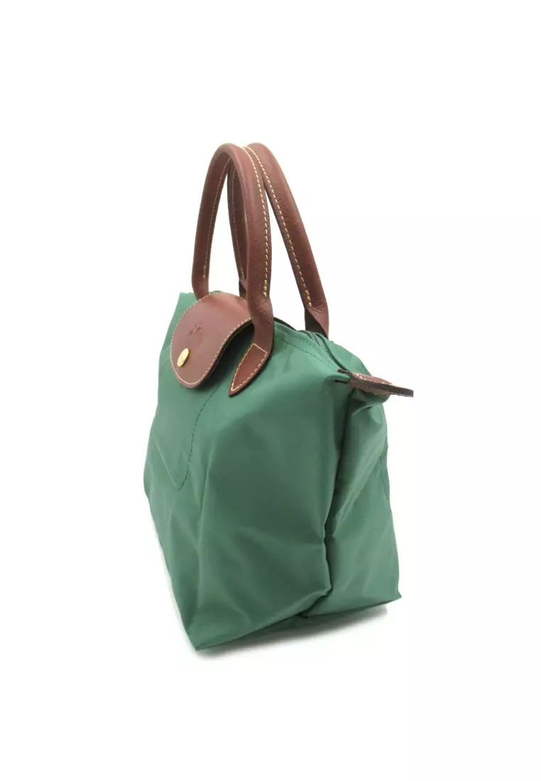 Longchamp Pre-loved LONGCHAMP Le Preage Original S top handle bag Handbag tote bag others Recycled Polyamide green sage