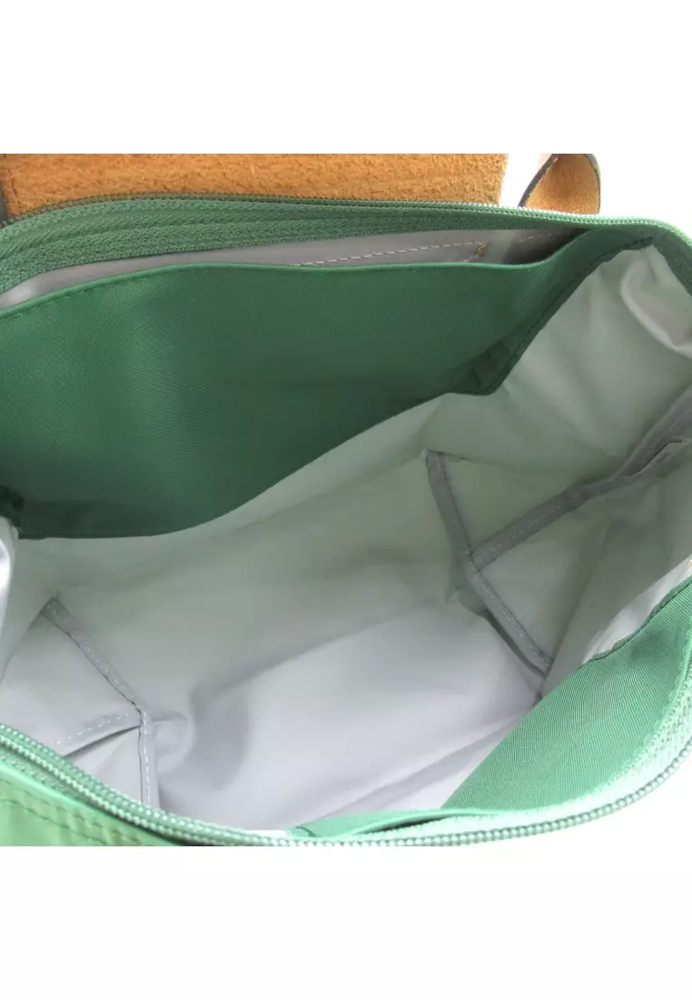 Longchamp Pre-loved LONGCHAMP Le Preage Original S top handle bag Handbag tote bag others Recycled Polyamide green sage