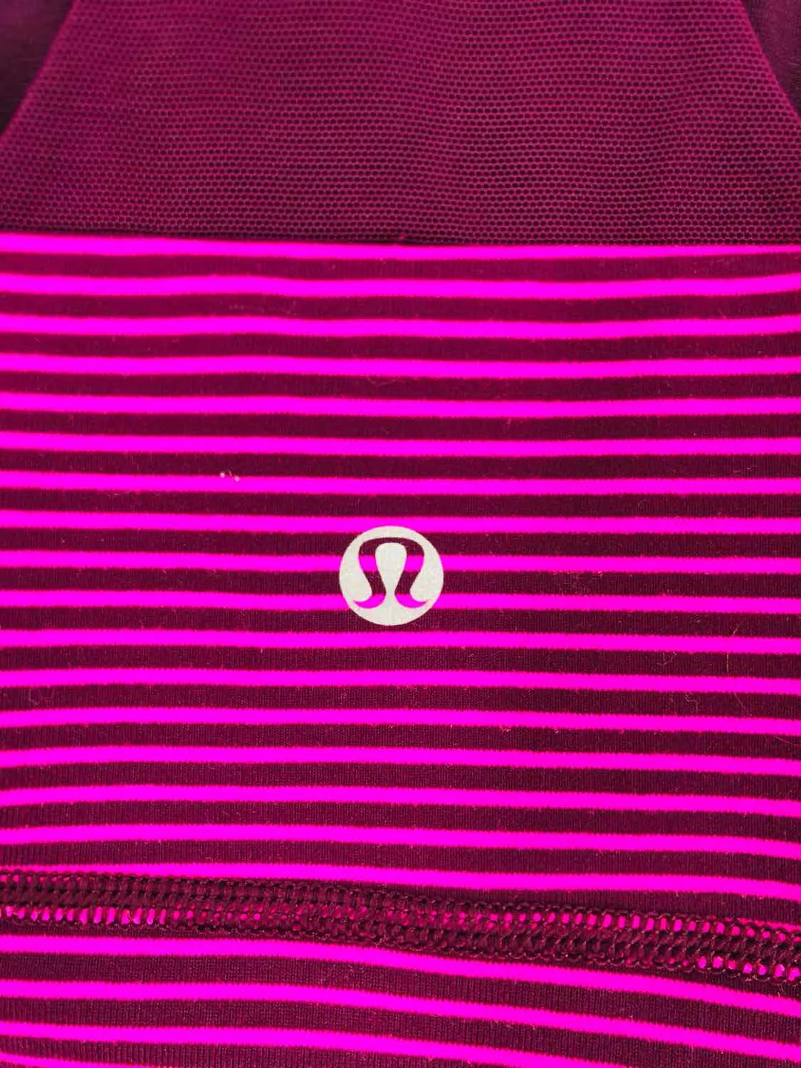 Lululemon Athletica Size S ? Pink/Purple Stripe Activewear Top-Sleeveless