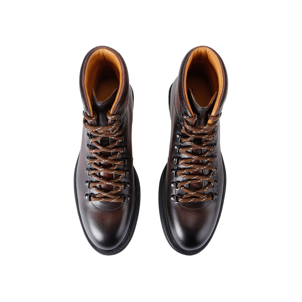 MAGNANNI Army Mixed Leather Boots - Brown