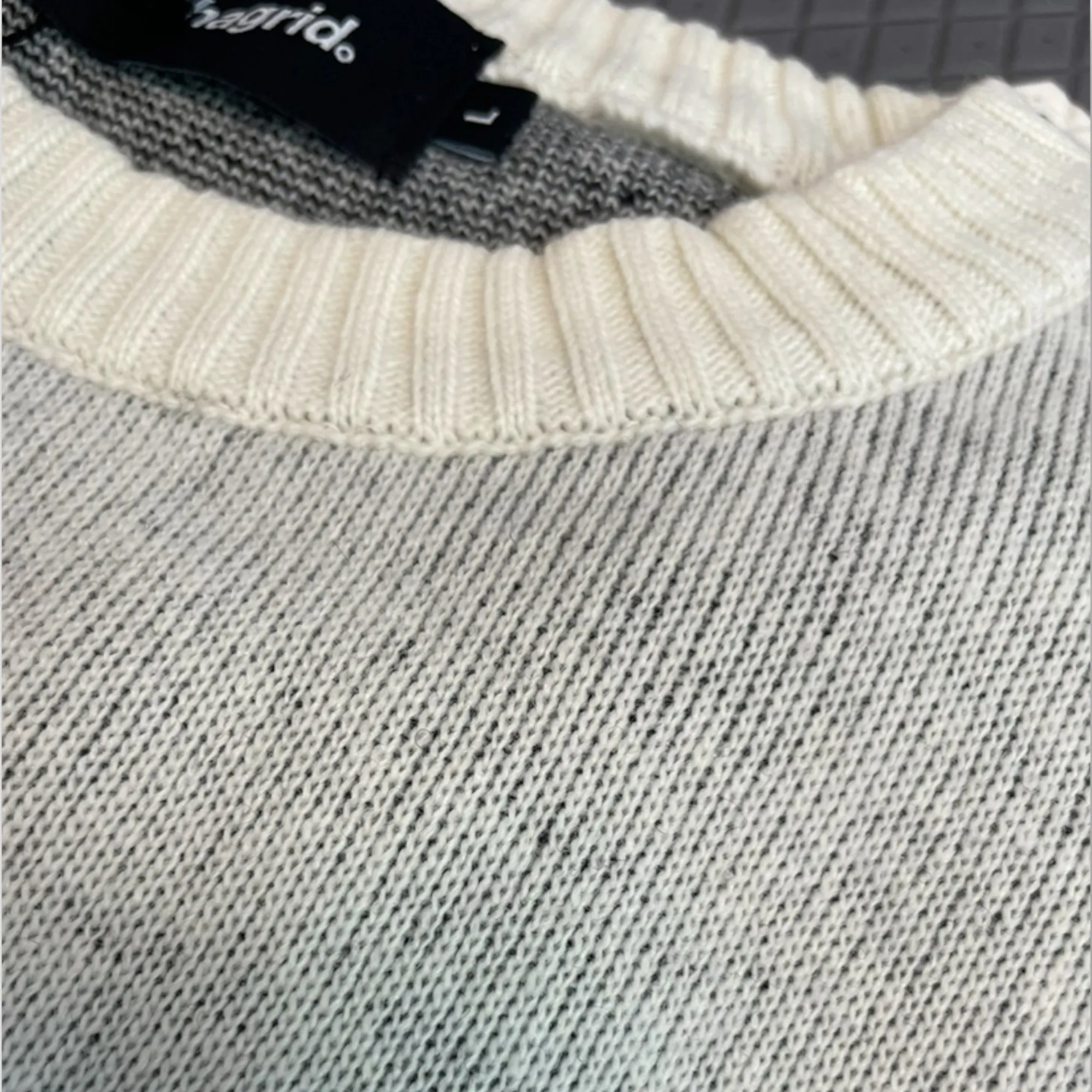 mahagrid  |[ MAHAGRID]★ BASIC LOGO KNIT SWEATER