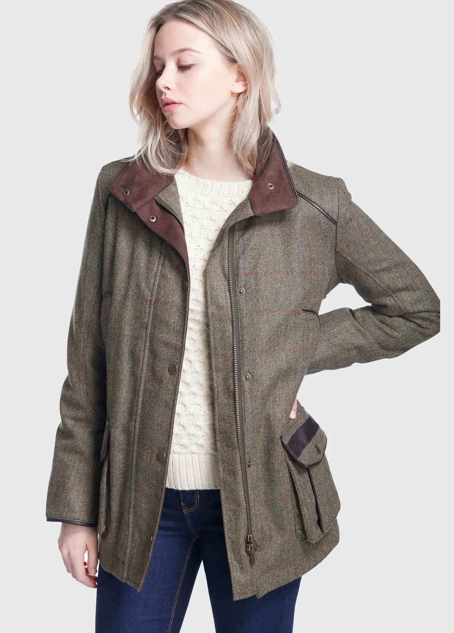 Marlfield Tweed Jacket - Moss