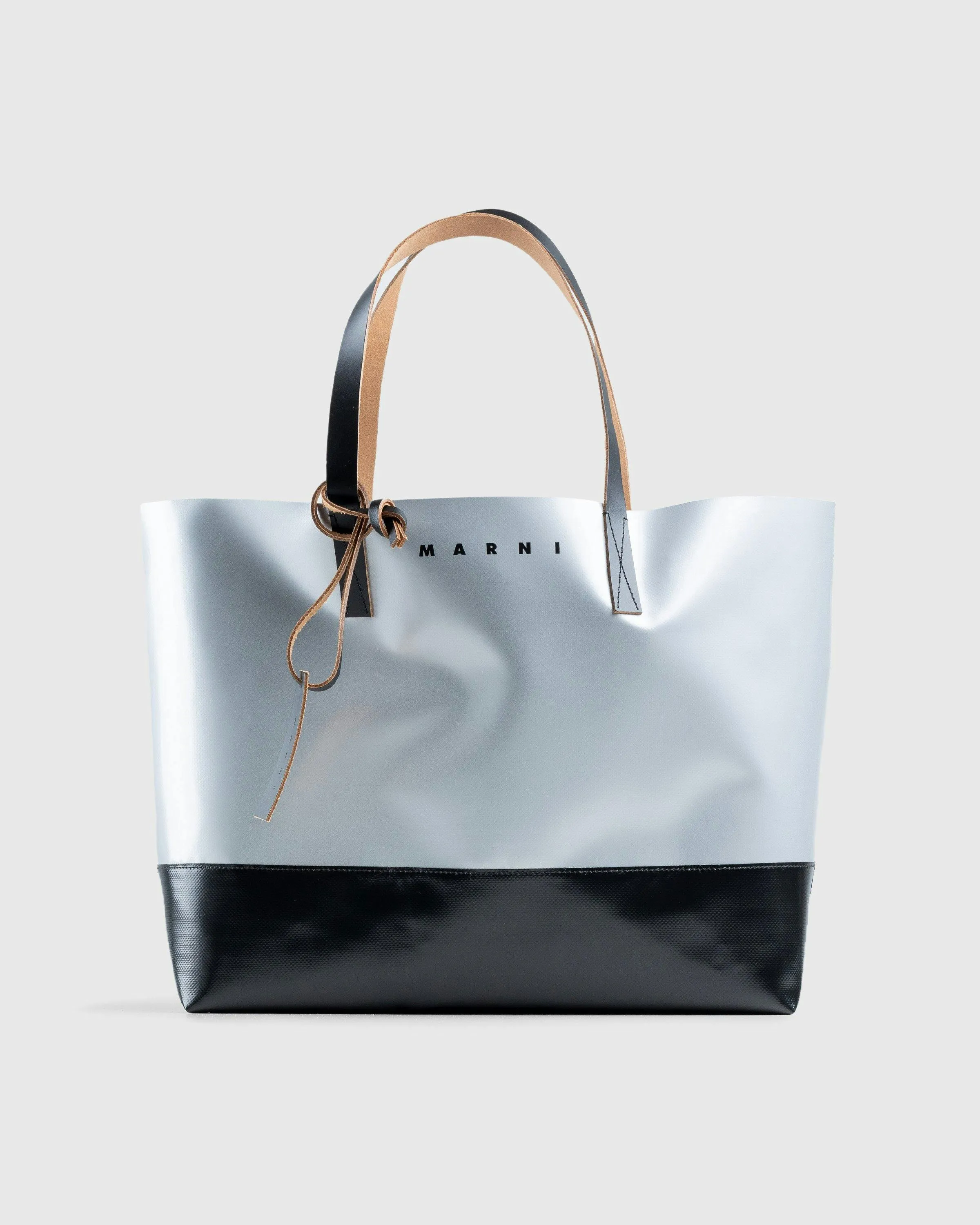 Marni – Tribeca Two-Tone Tote Bag Light Grey | Highsnobiety Shop