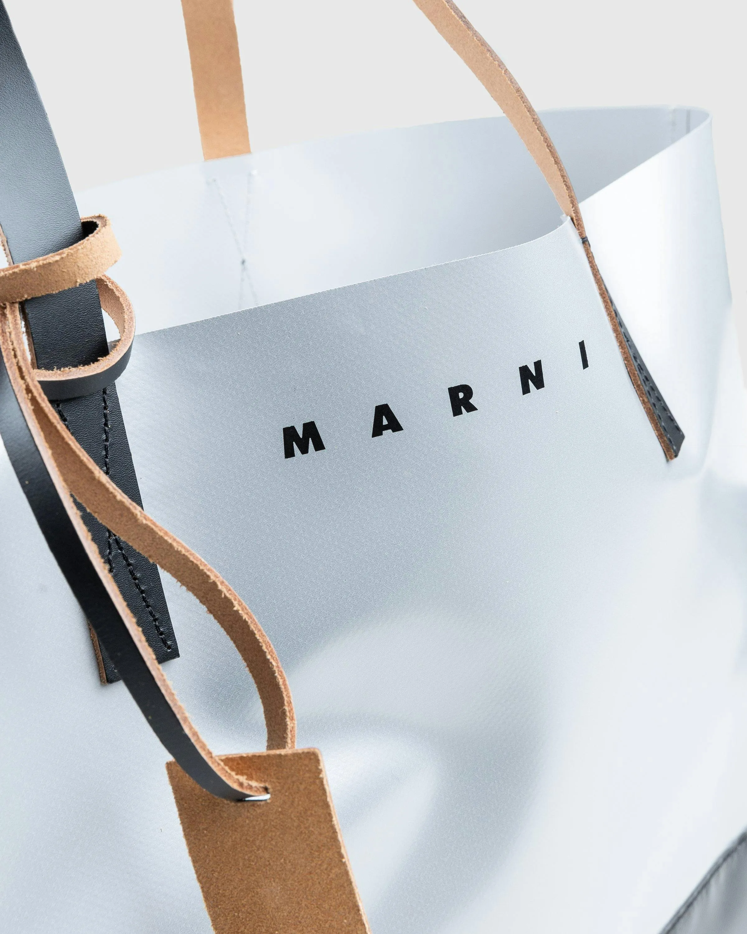 Marni – Tribeca Two-Tone Tote Bag Light Grey | Highsnobiety Shop