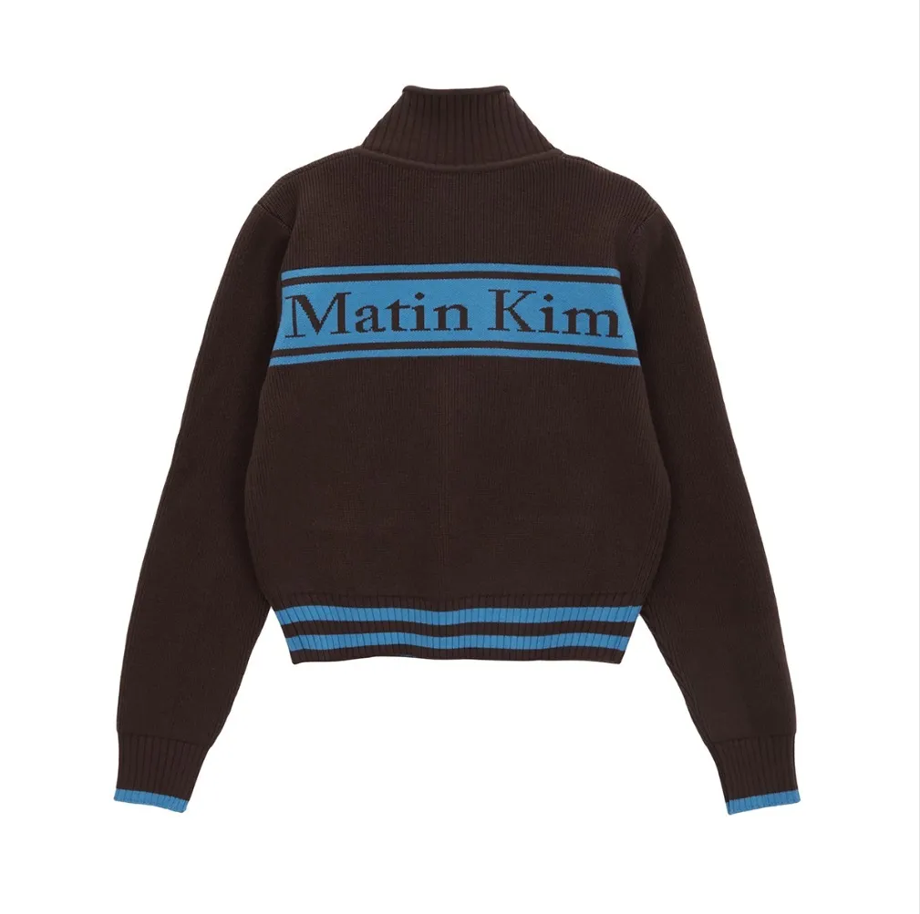 Matin Kim  |Casual Style Street Style Logo Cardigans