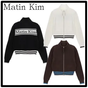 Matin Kim  |Casual Style Street Style Logo Cardigans