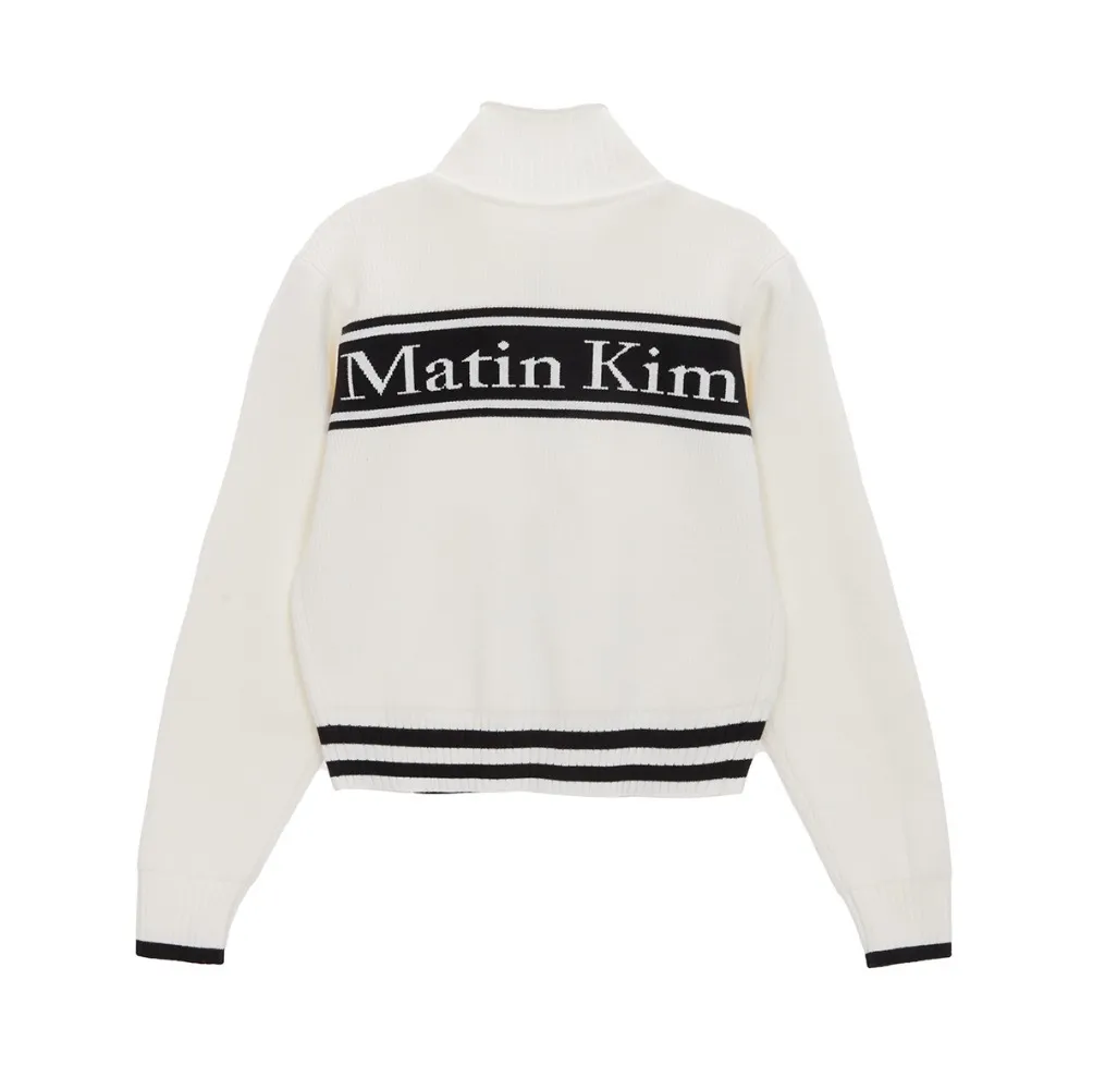 Matin Kim  |Casual Style Street Style Logo Cardigans