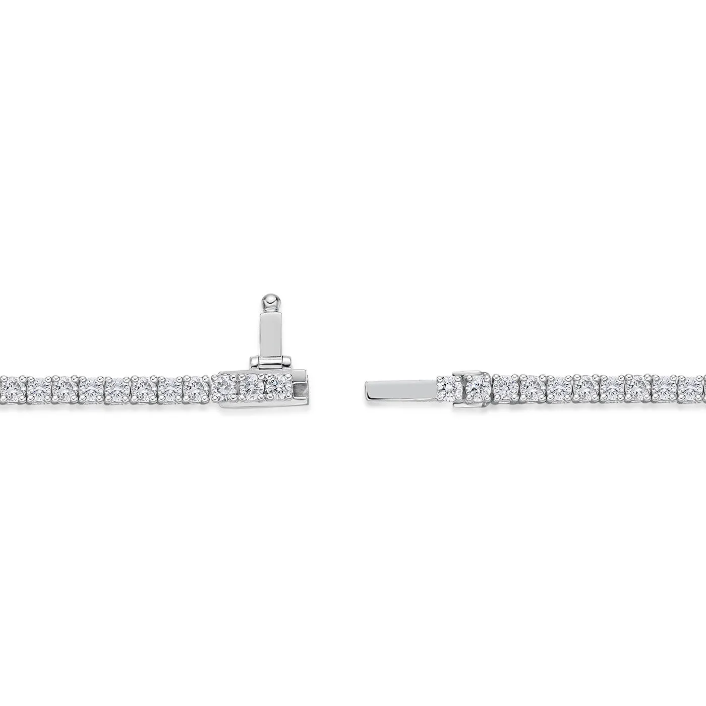 Memoire 18k White Gold 4-Prong Classic Tennis Bracelet