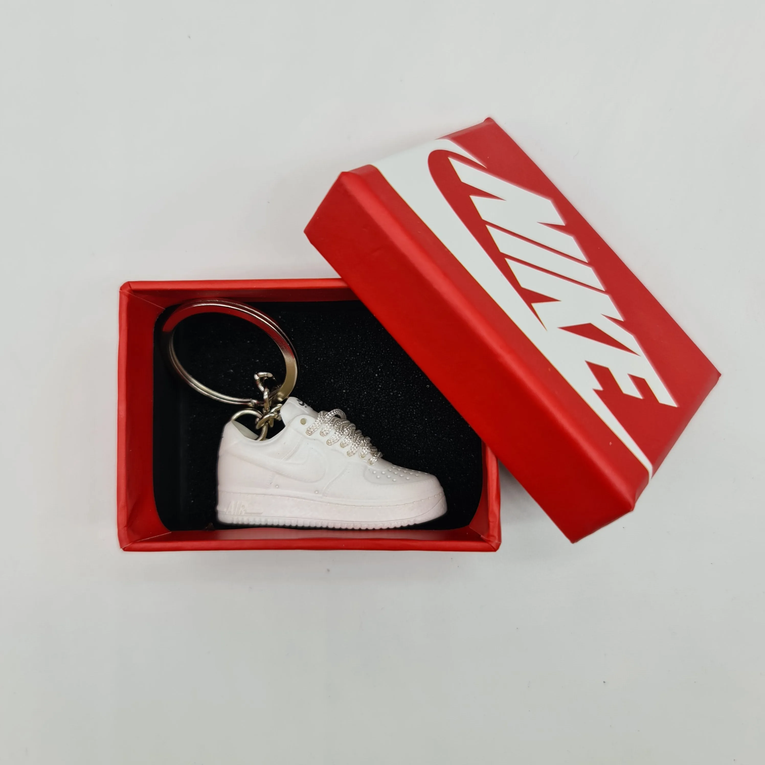 Mini Sneaker Keyring- AF1 Low (White)