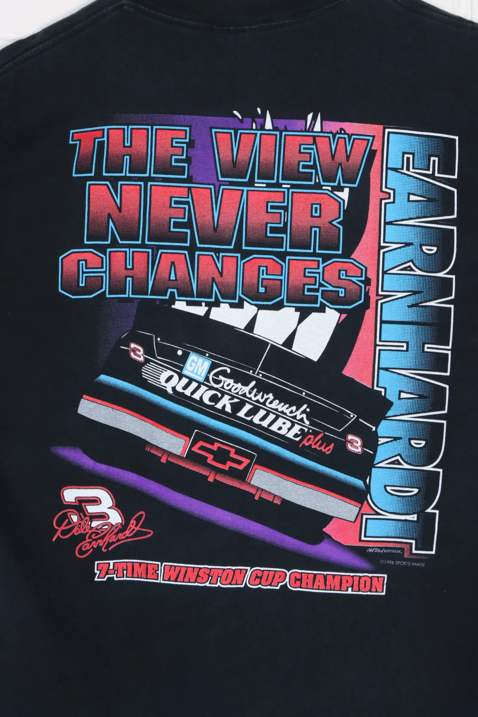 NASCAR 1996 Dale Earnhardt Pushin To The Limit T-Shirt USA Made(XXL)