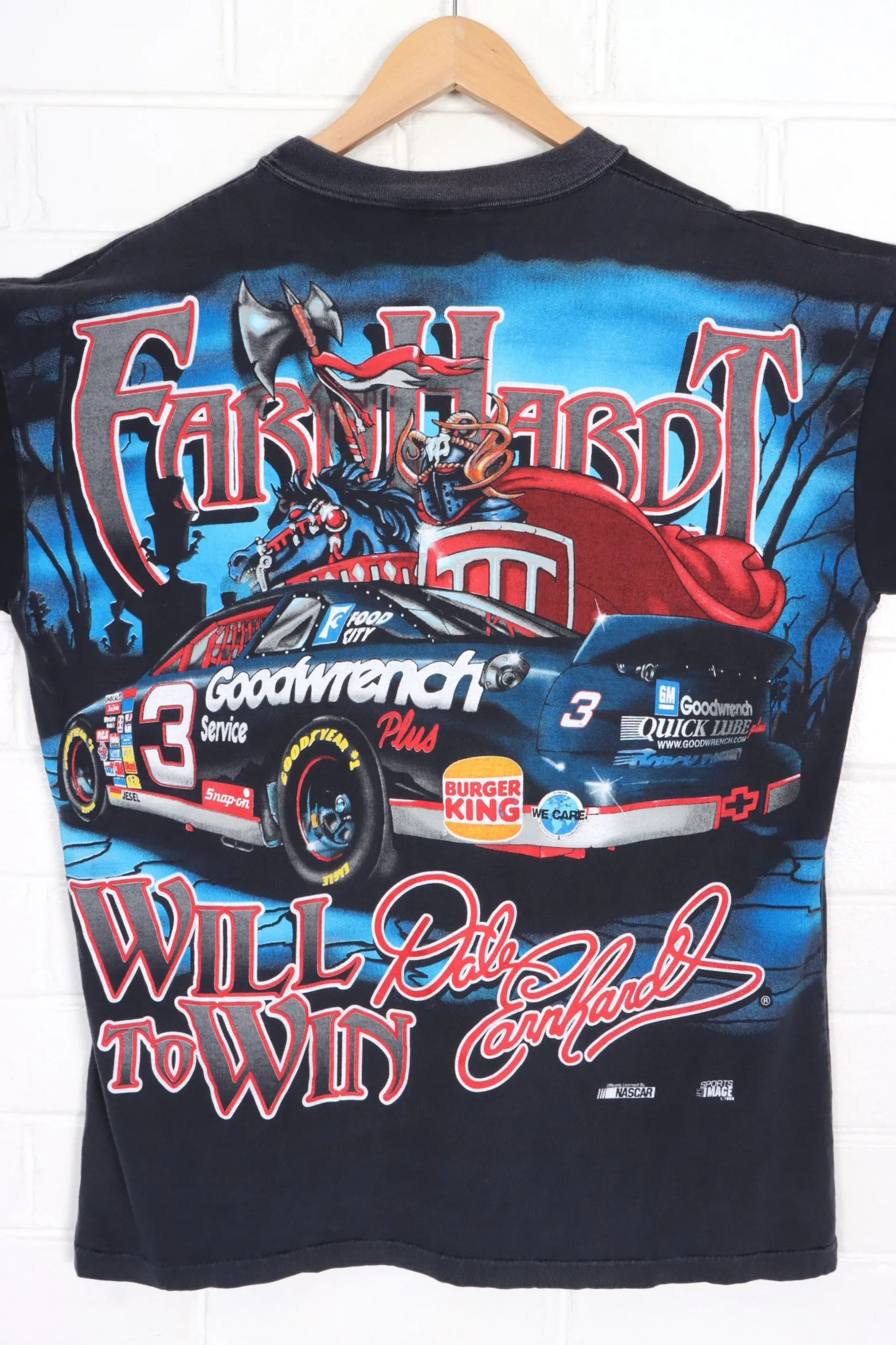 NASCAR 1998 Dale Earnhardt The Quest All Over T-Shirt USA Made (L)