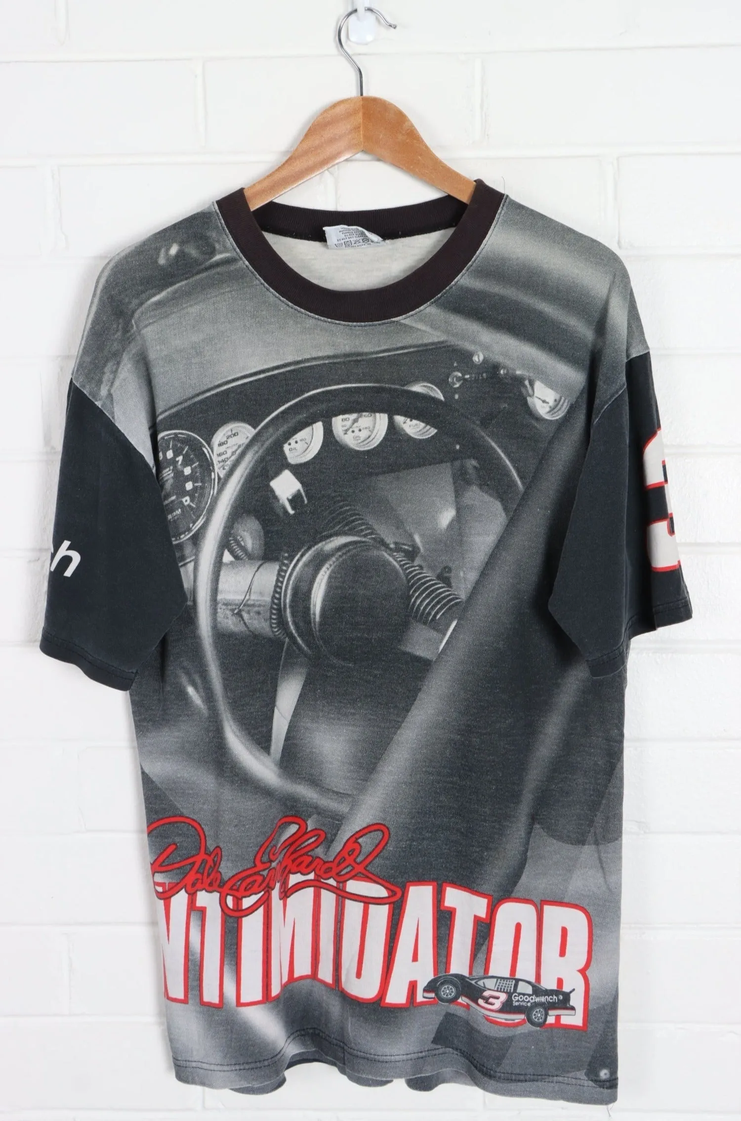 NASCAR Dale Earnhardt #3 Intimidator All Over T-Shirt USA Made (L)