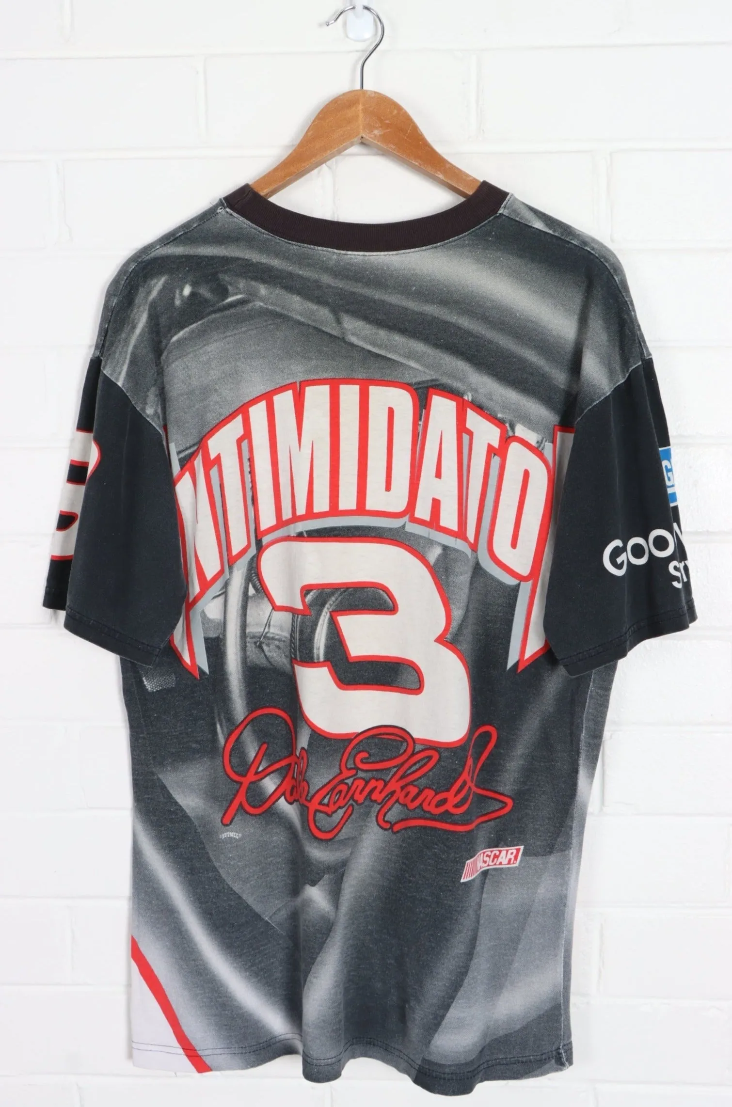 NASCAR Dale Earnhardt #3 Intimidator All Over T-Shirt USA Made (L)