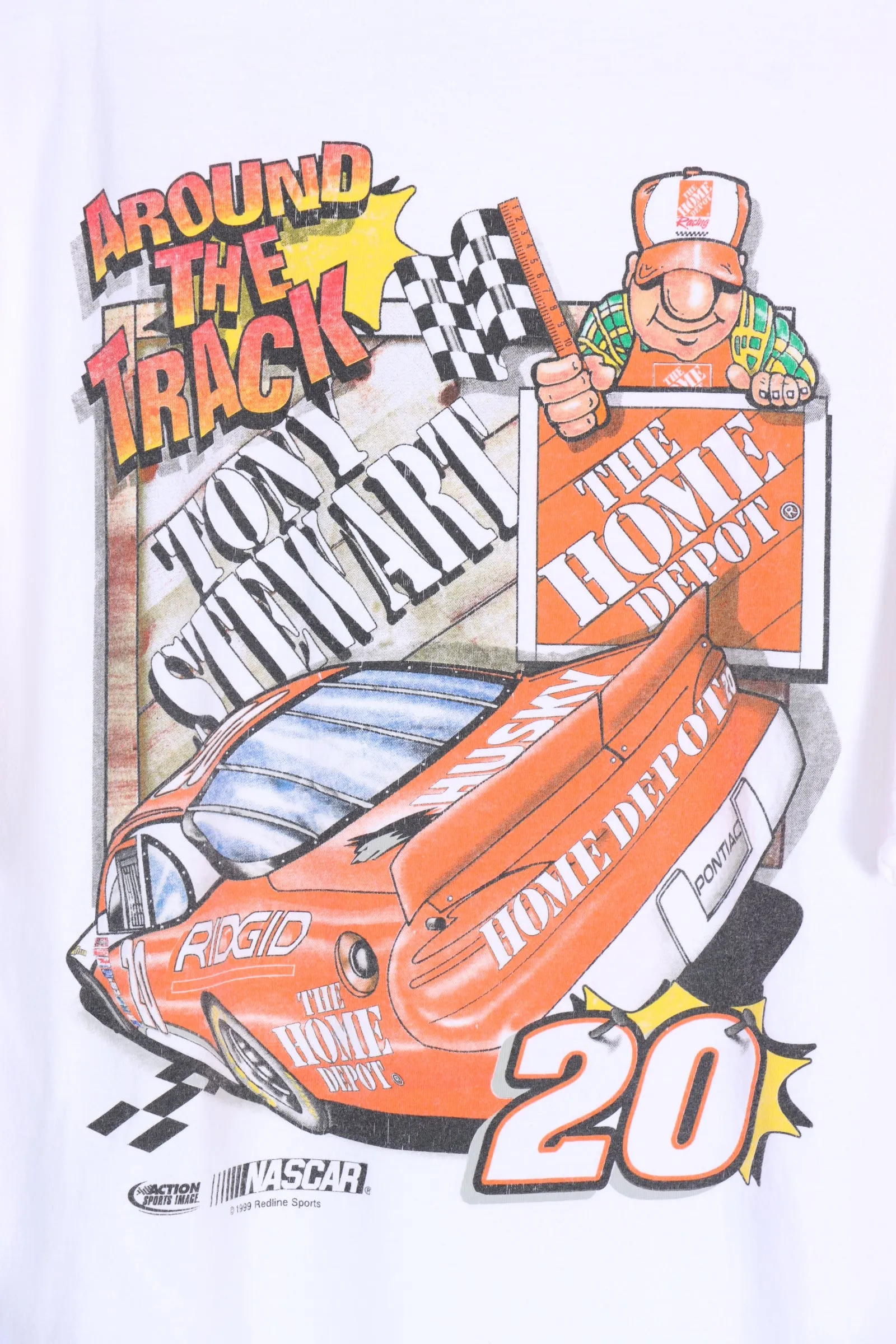 NASCAR Home Depot Tony Stewart USA Made Tee (XL)