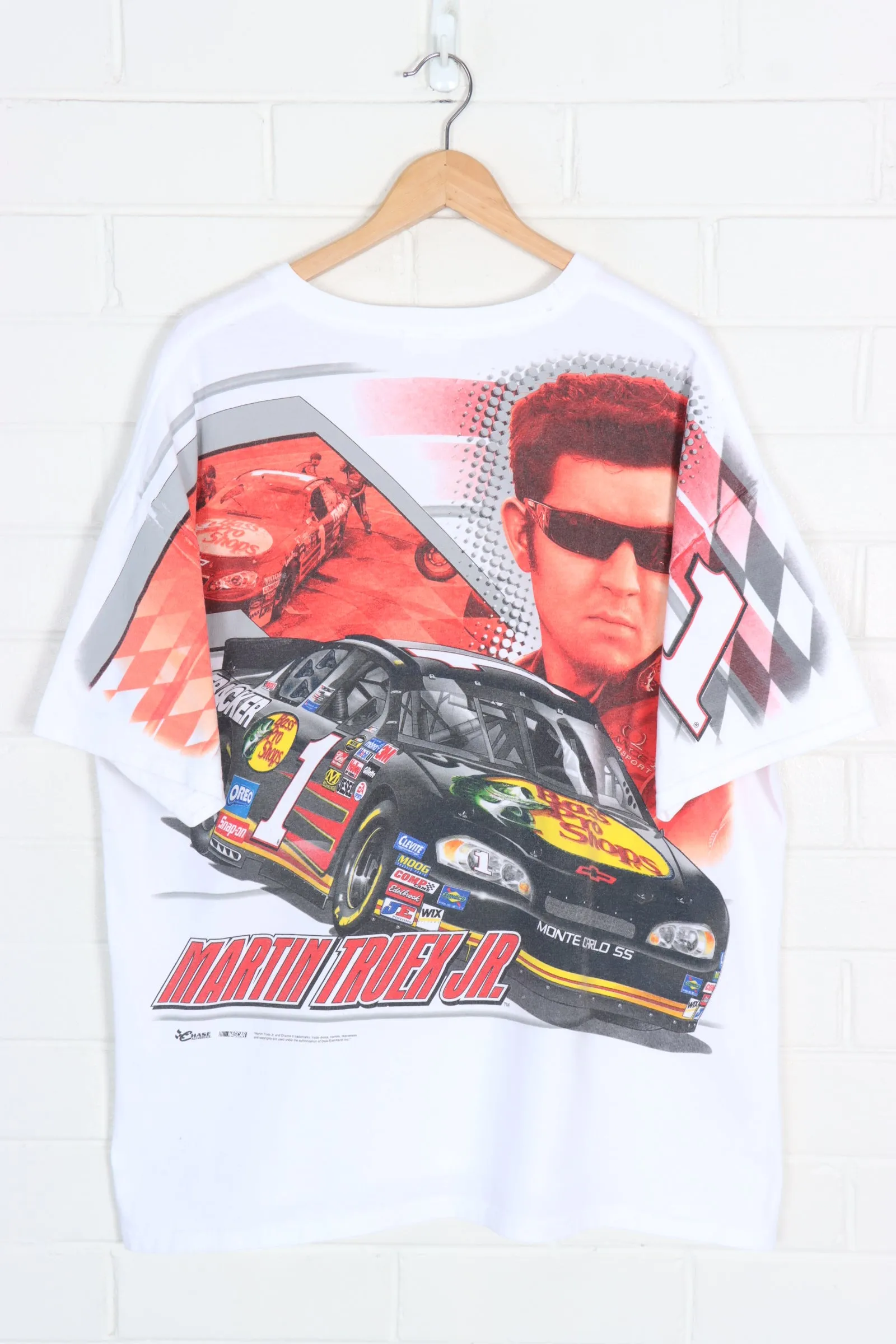 NASCAR Martin Truex JR Chase Red All Over Racing Print (XXL)