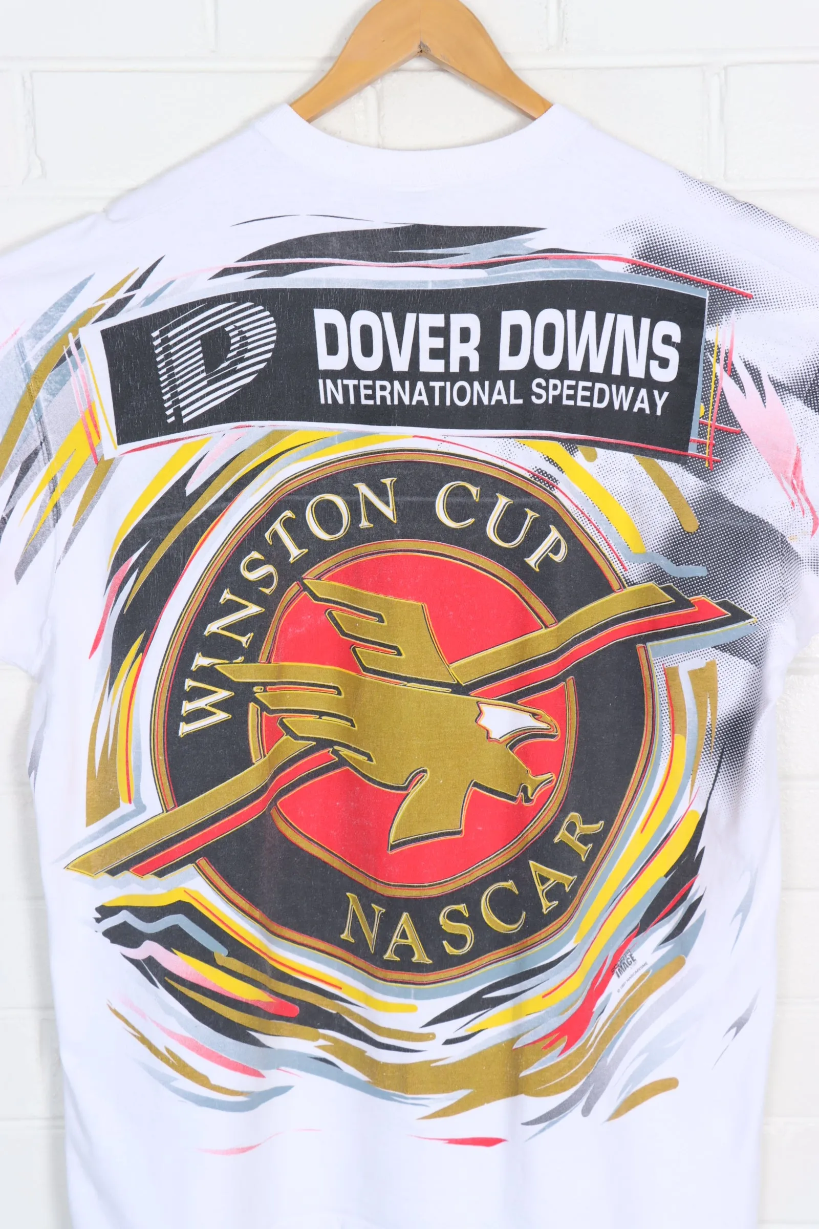 NASCAR Winston Cup Colourful All Over Racing USA Made Tee (XXL)