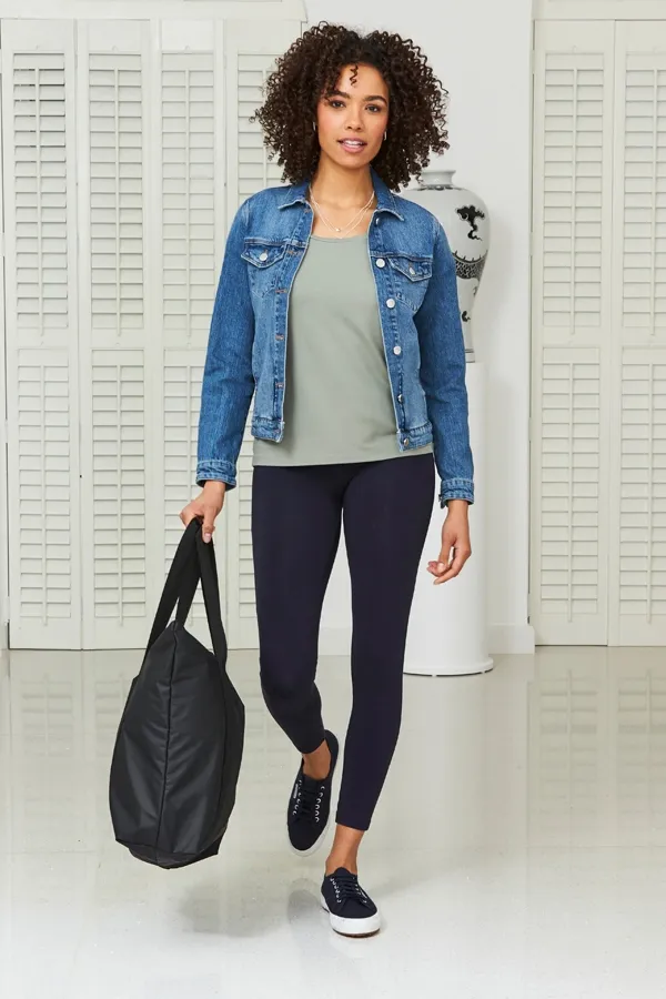 Navy Blue Super Stretch High Waisted Activewear Leggings