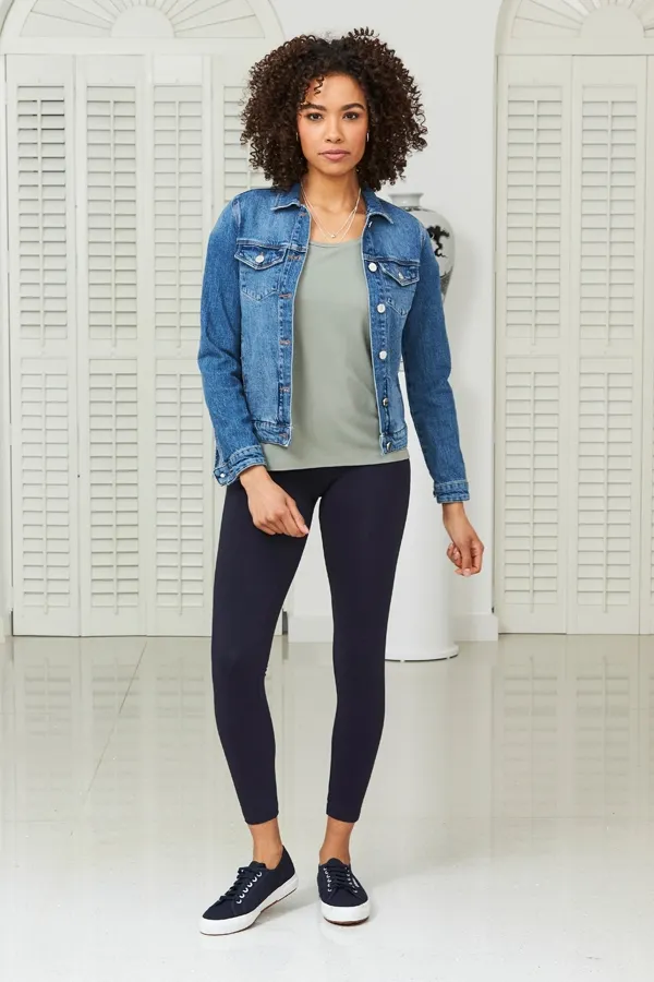 Navy Blue Super Stretch High Waisted Activewear Leggings