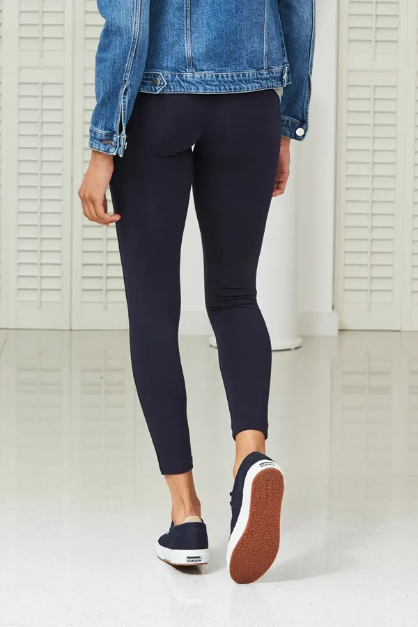 Navy Blue Super Stretch High Waisted Activewear Leggings