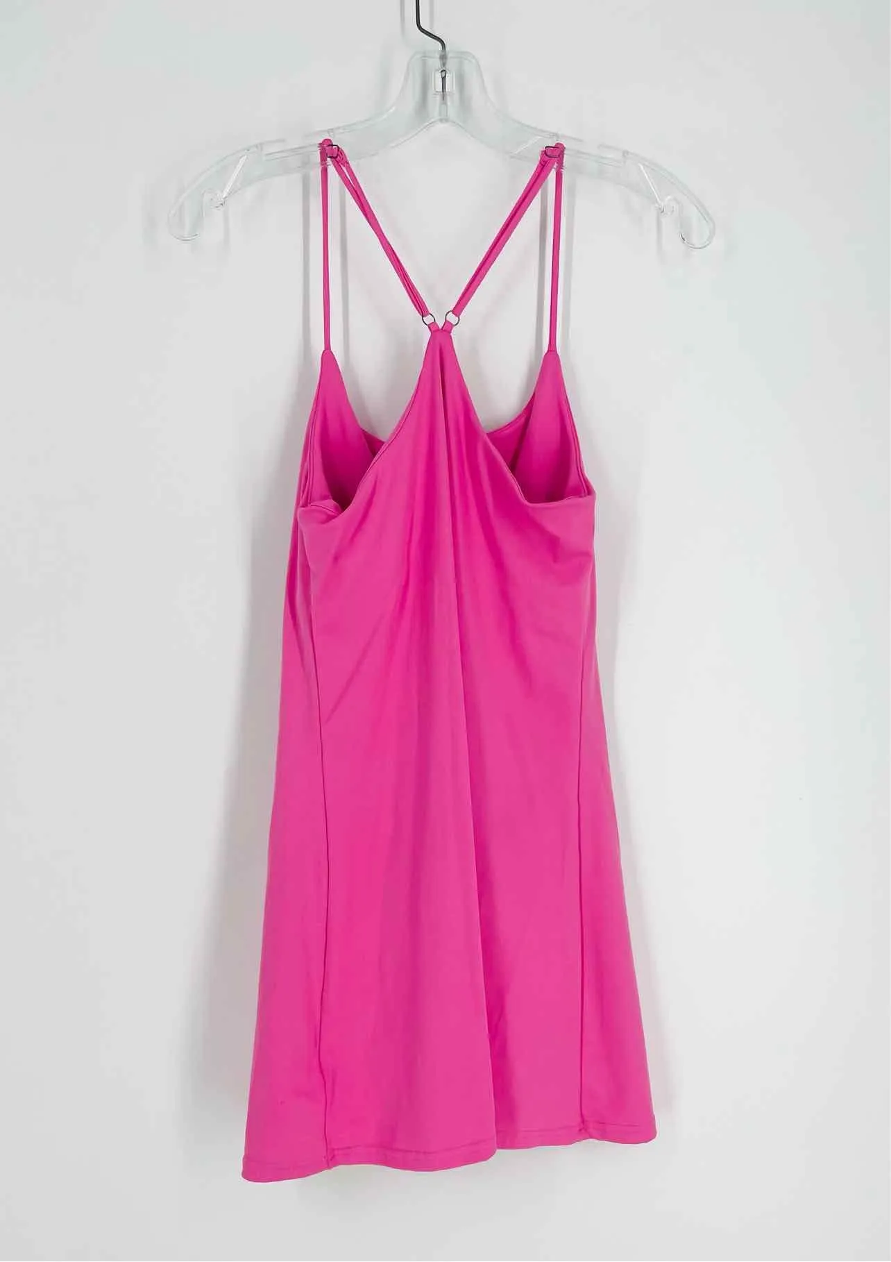 New In Size S Pink Solid Activewear Dress