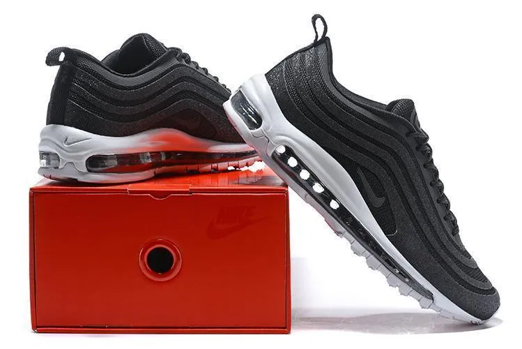 Nike Air Max 97 LX Swarovski Black White Shoes Sale Men Size US 7, 8, 8.5, 9, 10, 11